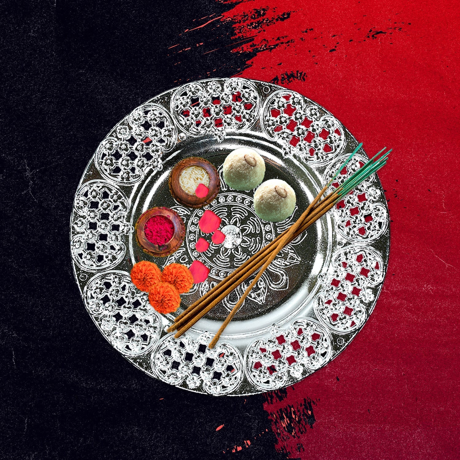 Pooja Thali set for festive occasions Pooja Thali set for festive occasions